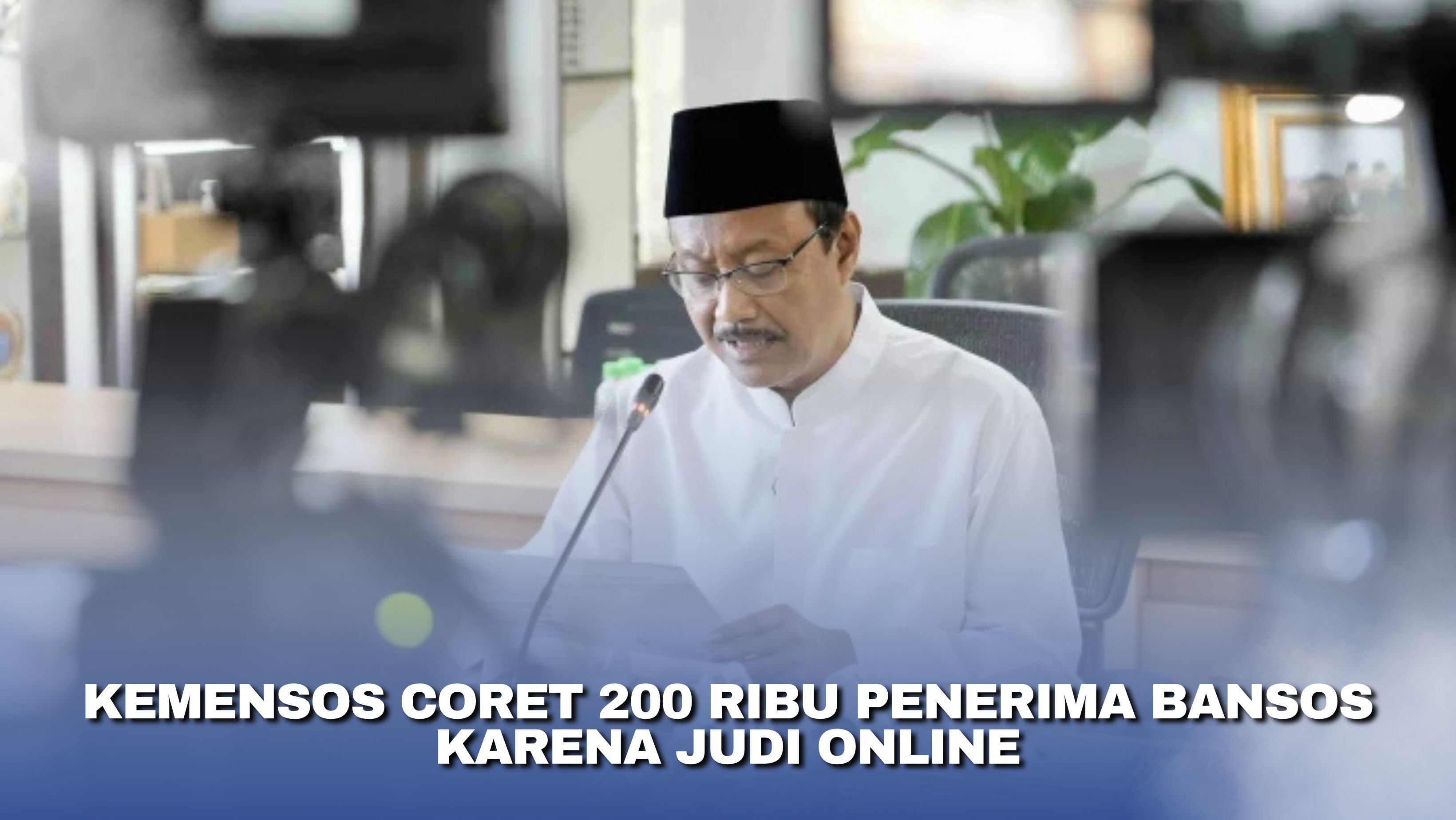 Kemensos Coret 200 Ribu Penerima Bansos karena Judi Online