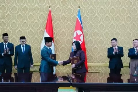 Menlu RI dan Menlu Korea Utara Tandatangani MoU, Perkuat Hubungan Diplomatik dan Kerja Sama Bilateral