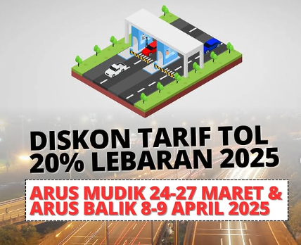 Diskon Tarif Tol dan Program Mudik Gratis Lebaran 2025, Ini Daftarnya!