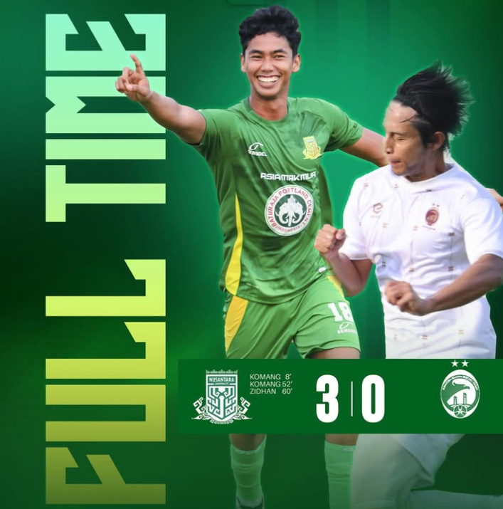 Debut Ganas! Baru Dilaunching, Nusantara Lampung FC Tekuk Sriwijaya FC 3-0