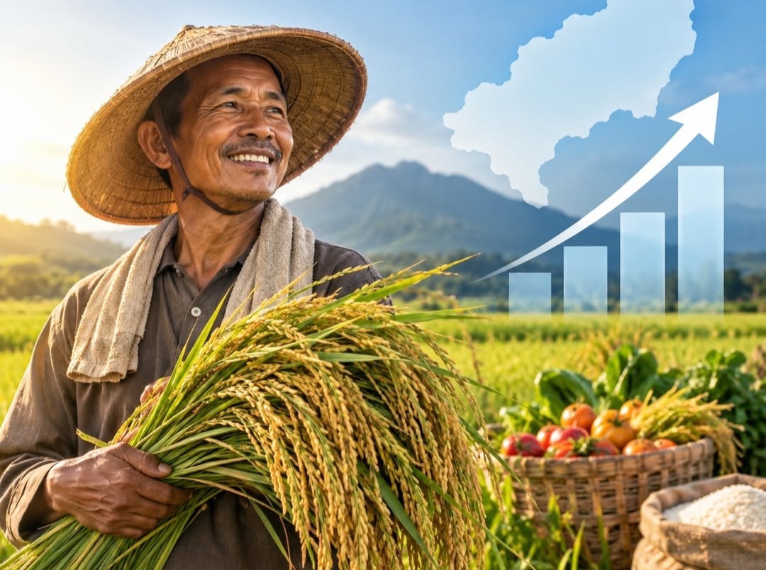 Pendapatan Petani Meningkat, Ekonomi Lampung Tembus Posisi Kedua di Sumatera