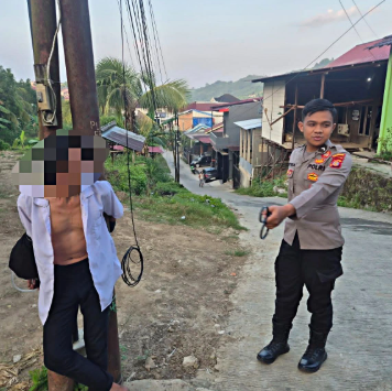 Pria Diduga Bawa Kabur Istri Orang di Samarinda Diamankan Polisi Usai Diikat Warga