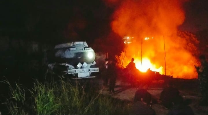 Alhamdulillah, Gudang BBM Ilegal di Pesawaran Terbakar Kembali