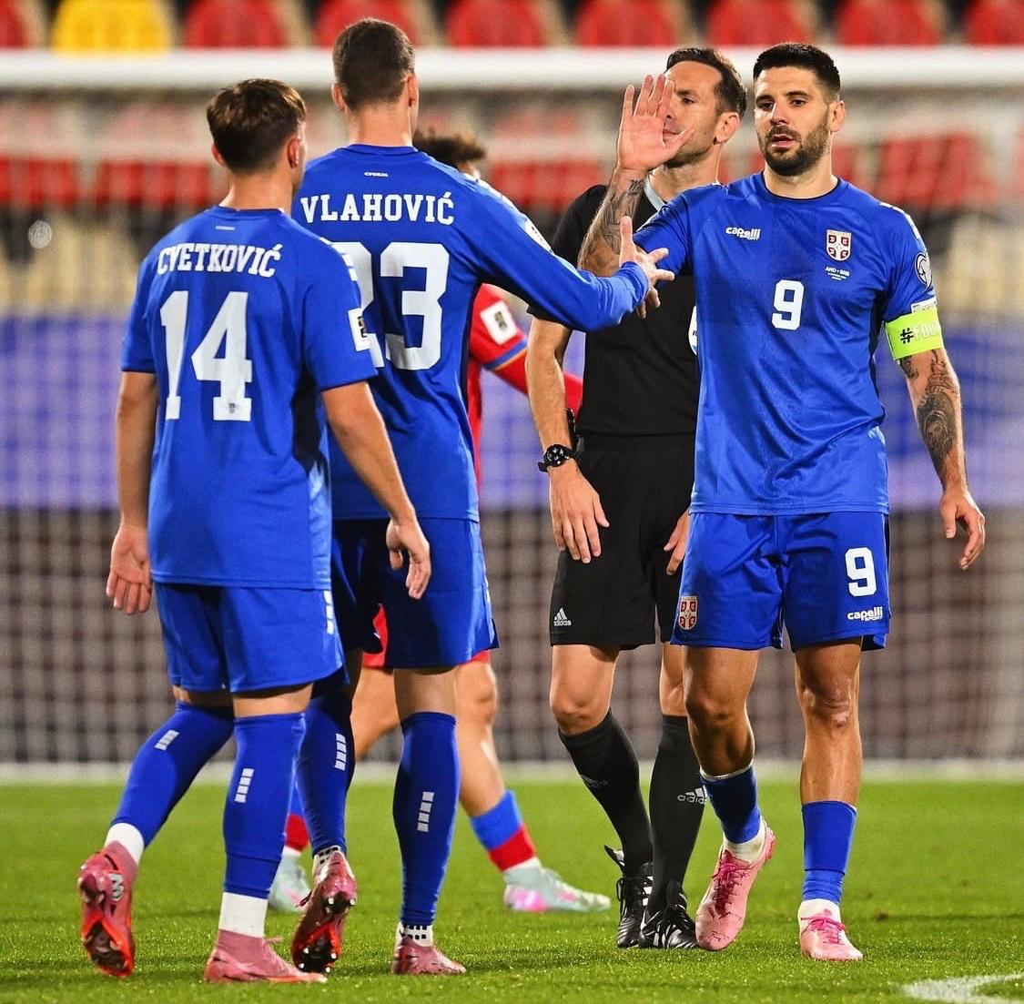 Serbia Menang Mudah di Kandang Andorra, Tadic dan Vlahovic Bawa Tim Tamu Menang 3-0