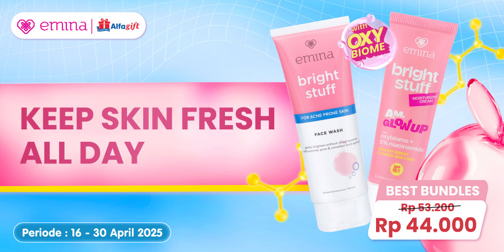 Emina Bright Stuff Diskon Spesial: Kulit Cerah Maksimal, Harga Minimal!