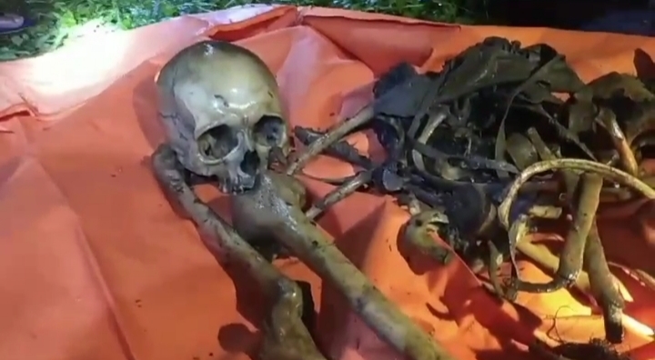 Warga Gempar Temukan Tulang Kerangka dan Tengkorak Manusia di Pinggir Way Penet