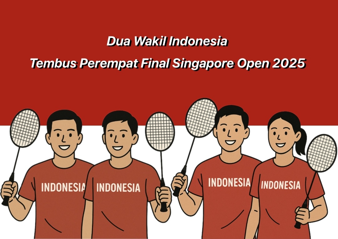 Dua Wakil Indonesia Tembus Perempat Final Singapore Open 2025
