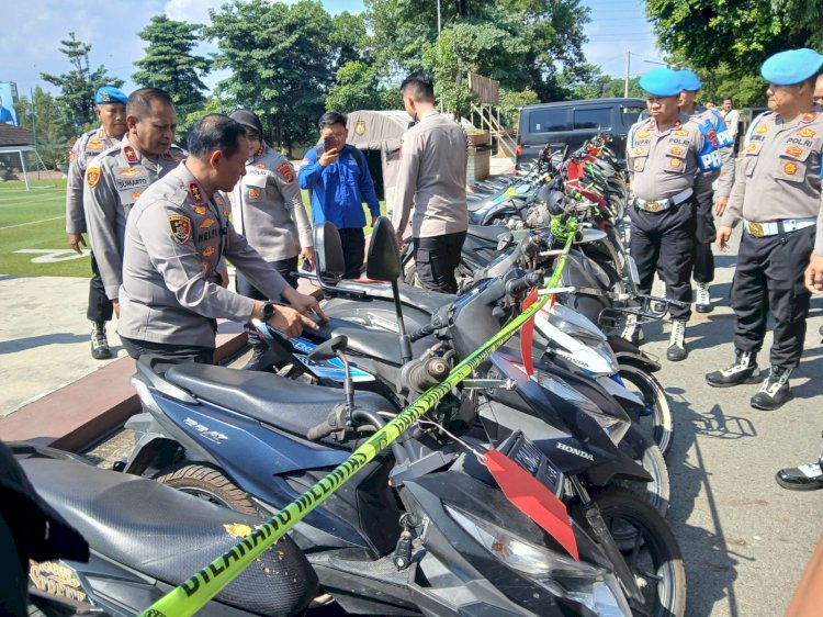Polda Lampung Ekspose Ungkap Kasus C3, Ratusan Kendaraan Bermotor Hasil Curian Berhasil Diungkap