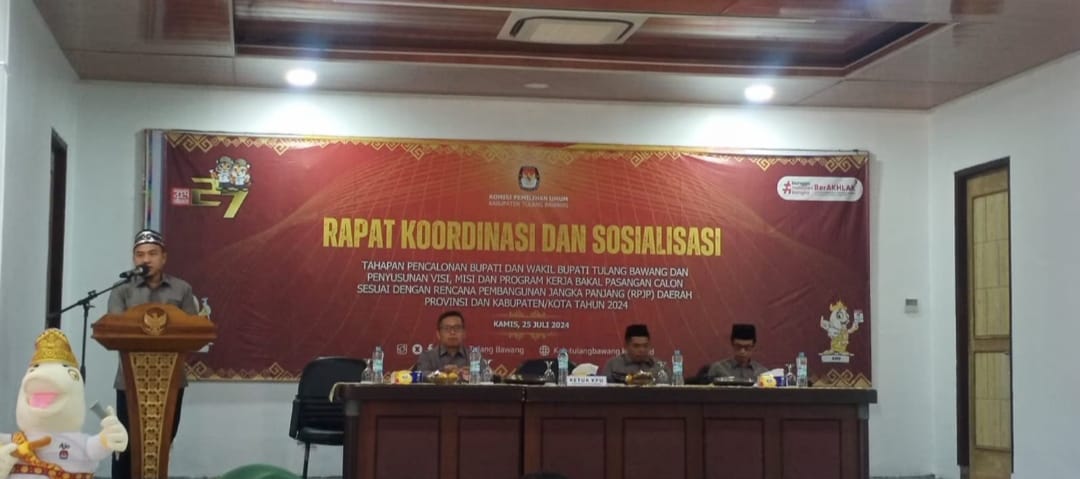 Selaraskan dengan Pembangunan Daerah, KPU Tulang Bawang Susun Visi Misi dan Program Kerja Bakal Calon Bupati