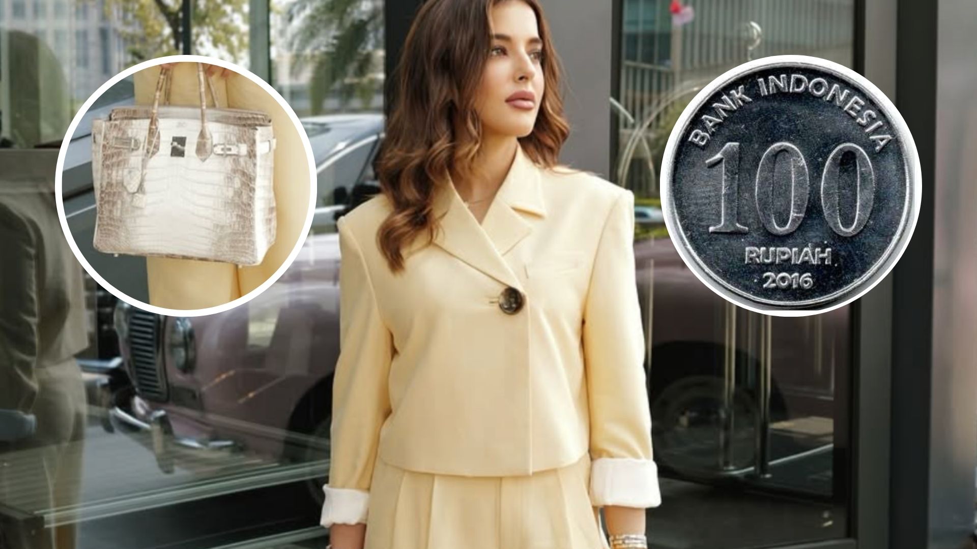 Tasya Farasya Jadi Sorotan di Sidang Perdana Perceraian, Kenakan Baju Kuning dan Tas Hermes Himalayan Birkin