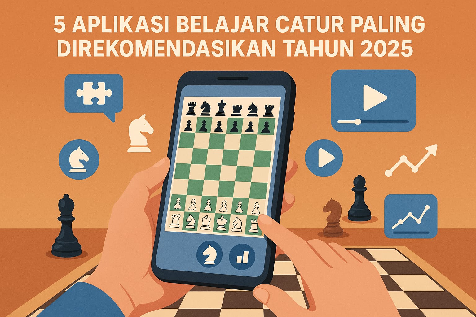5 Aplikasi Belajar Catur Paling Direkomendasikan Tahun 2025
