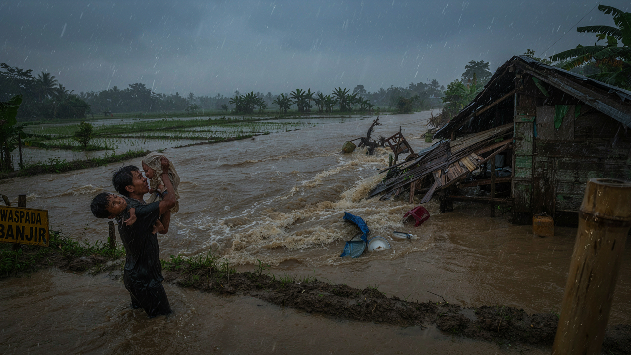 Badai Simon Picu Banjir di Pesisir Pasifik Meksiko, Warga Diimbau Waspadai Longsor