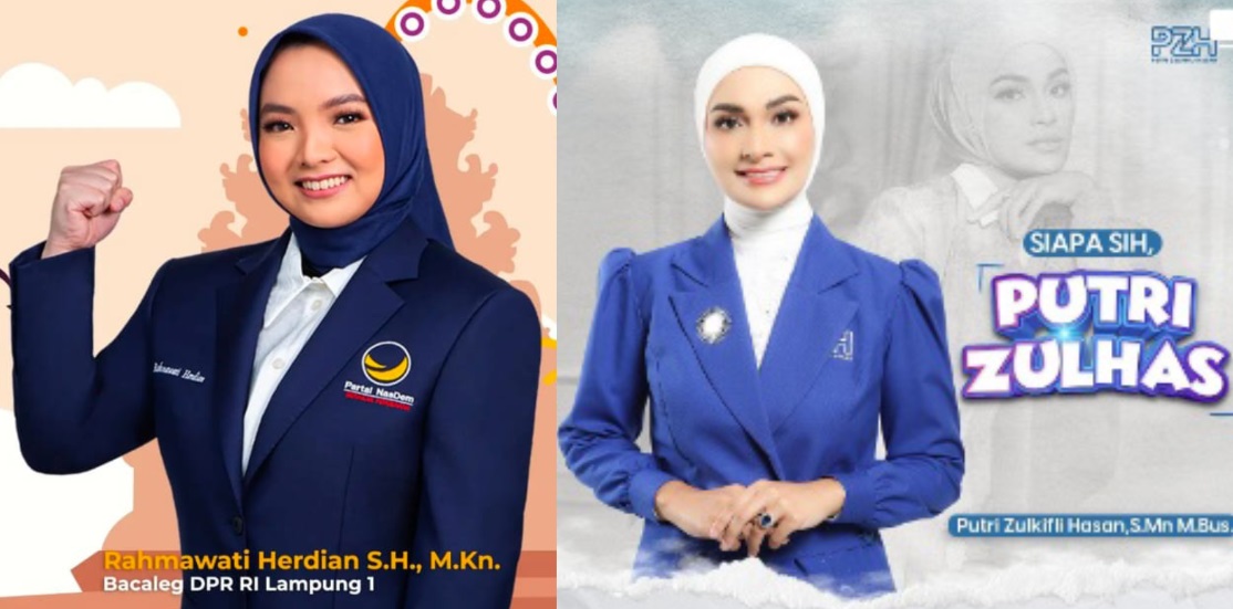 Calon Wajah Baru Anggota DPR RI Dapil Lampung I : Rahmawati, Putri Zulhas, Ruby Hingga Rycko Menoza