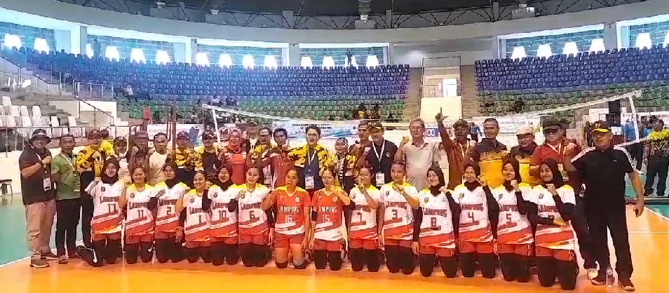 Menang 3:1, Tim Voli Putri Lampung Melenggang ke Semi Final Forwil XI Sumatra