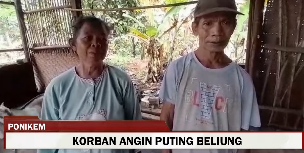 Angin Puting Beliung Ngamuk di Pekon Pandansari Pringsewu