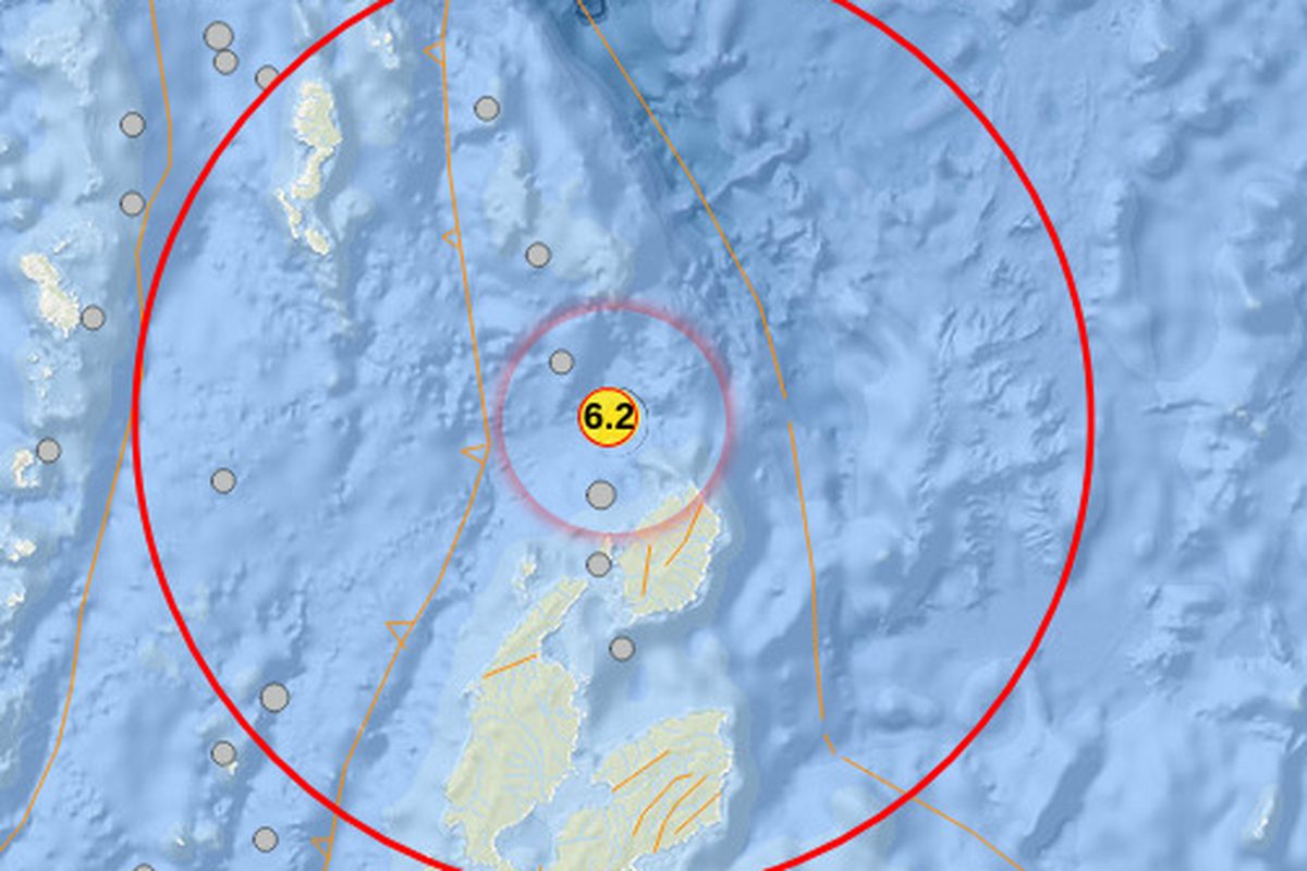 Maluku Utara Diguncang Gempa M 6,2, Pusat Gempa di Laut
