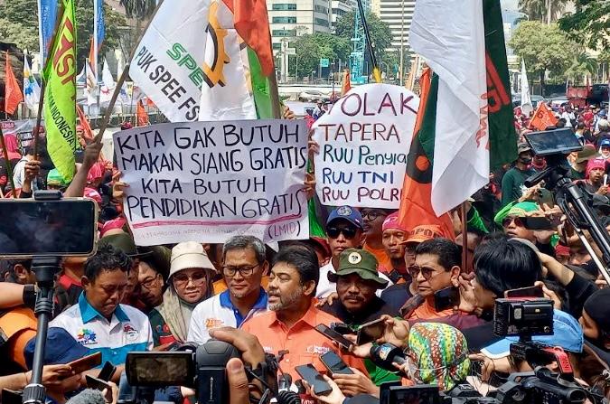Ribuan Buruh Gelar Demo 28 Agustus, Partai Buruh dan KSPI Usung Enam Tuntutan HOSTUM