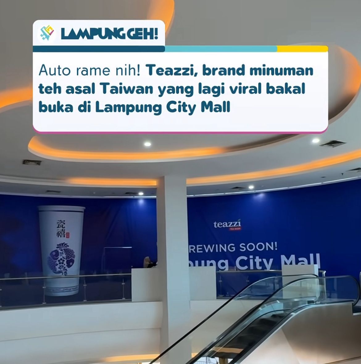 Teazzi Segera Hadir di Lampung City Mall, Siap Jadi Spot Nongkrong Baru Pecinta Teh