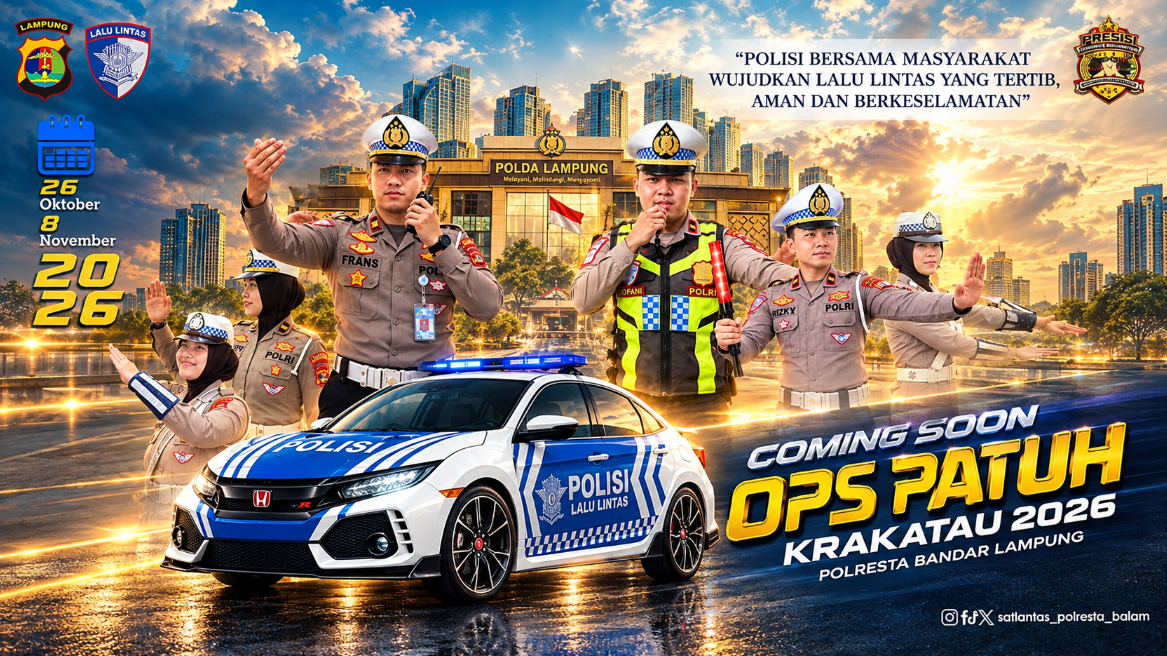 Catat Tanggalnya! Operasi Patuh Krakatau 2026 Digelar 26 Oktober–8 November, Ini yang Perlu Disiapkan Pengenda