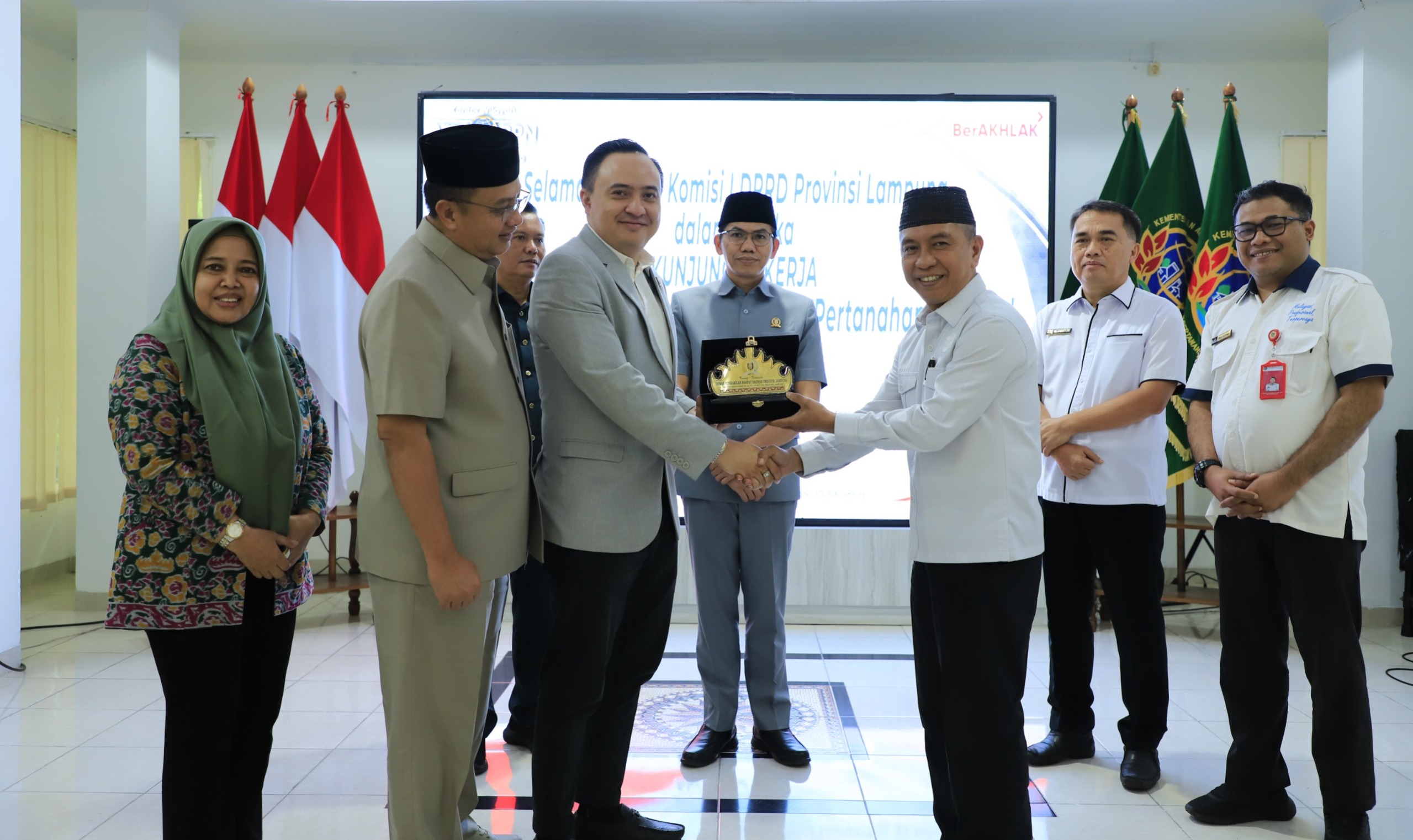 Kunjungan Kerja Komisi I DPRD Provinsi Lampung ke Kantor Wilayah BPN Provinsi Lampung