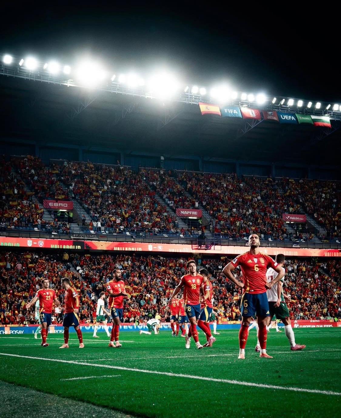 Merino Borong Dua Gol! Spanyol Pesta 4-0 atas Bulgaria