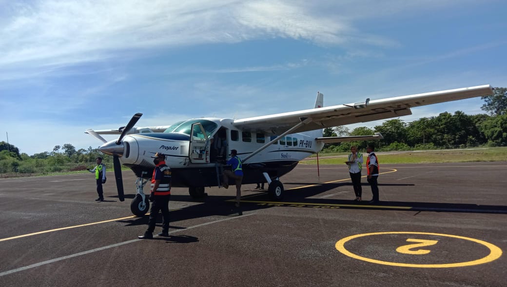 Jelang Arus Mudik, Penumpang Susi Air Menuju Bandara Taufiq Kiemas Krui Mulai Melonjak