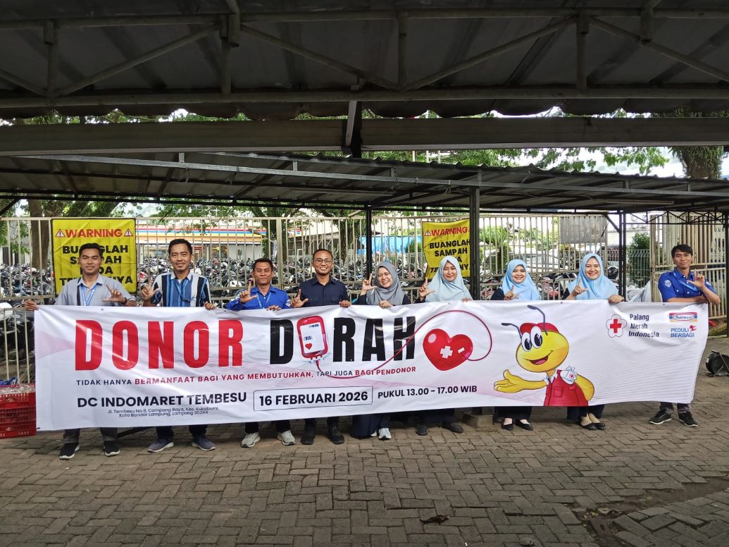 Jelang Ramadhan, Indomaret Cabang Bandar Lampung dan PMI Provinsi Lampung Gelar Donor Darah