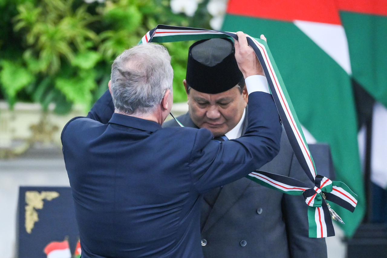 Prabowo Terima Gelar Tertinggi dari Raja Yordania 'The Bejeweled Grand Cordon of Al-Nahda'