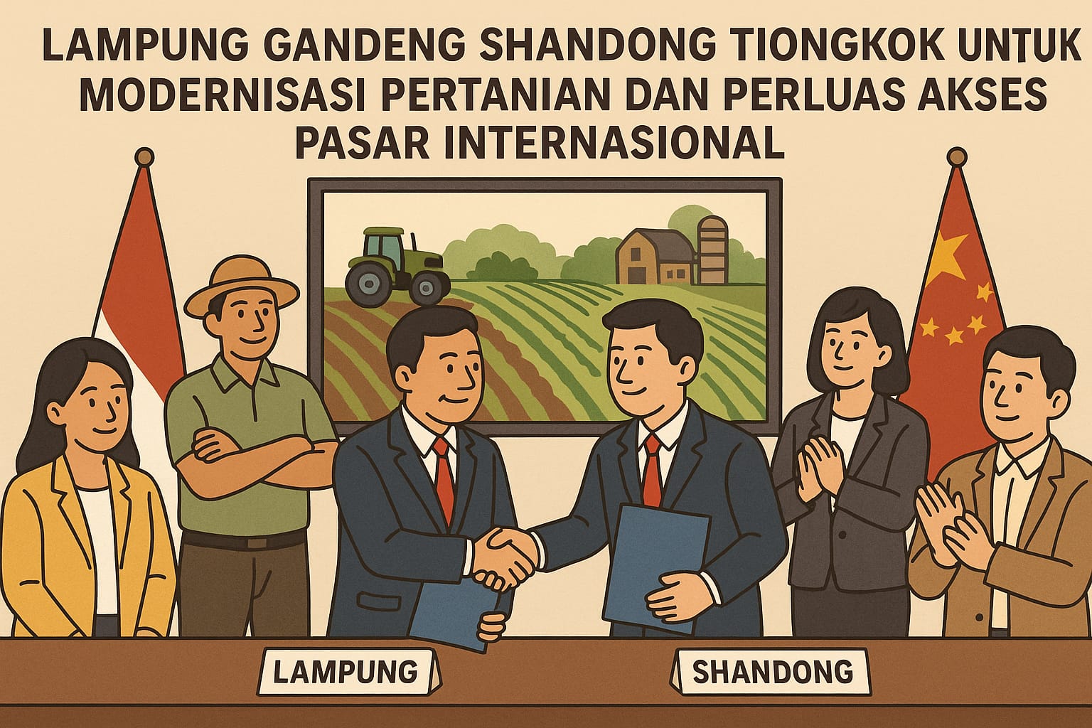 Lampung Gandeng Shandong Tiongkok untuk Modernisasi Pertanian dan Perluas Akses Pasar Internasional
