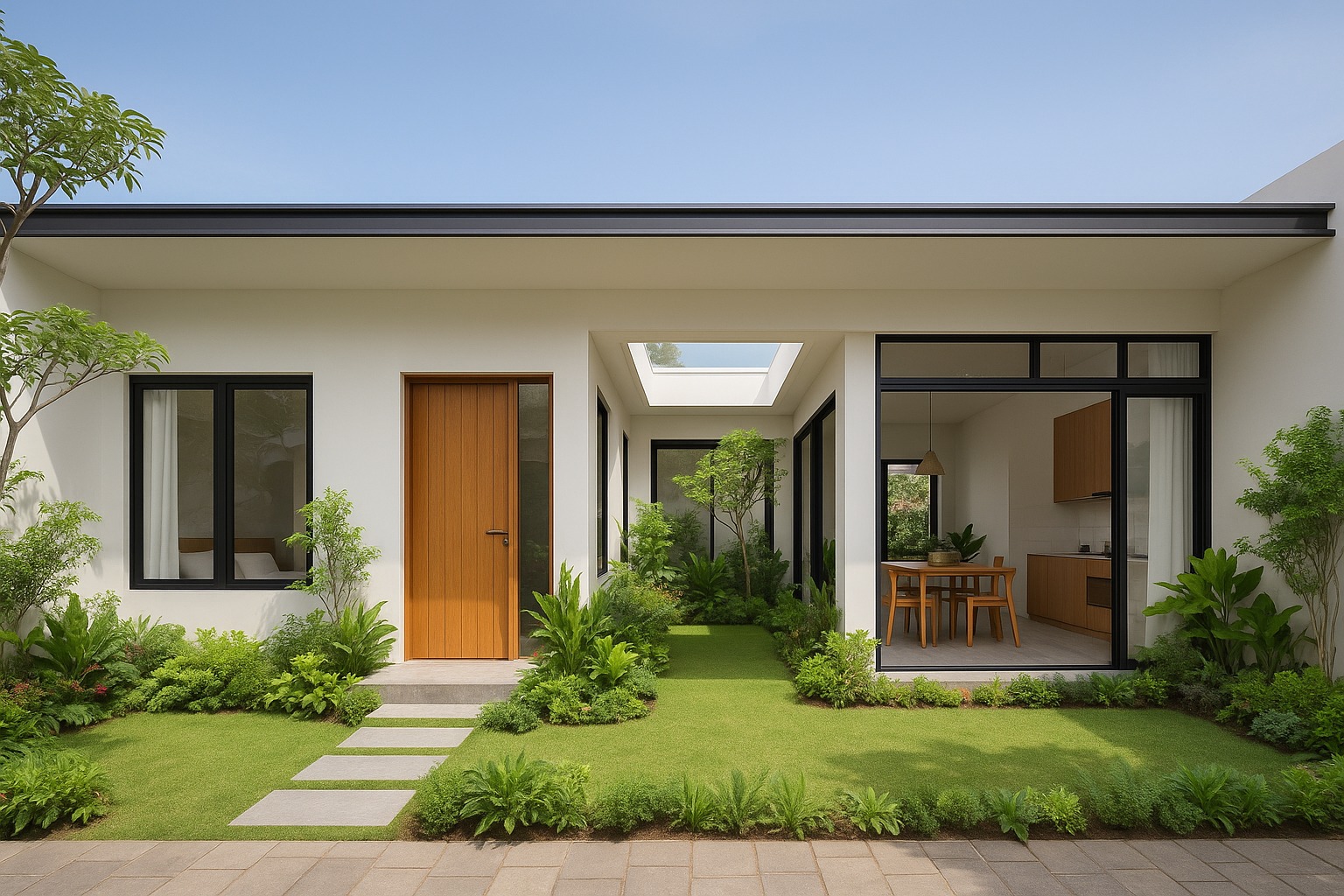 Desain Rumah Sehat dengan Konsep Ventilasi Alami dan Ruang Hijau