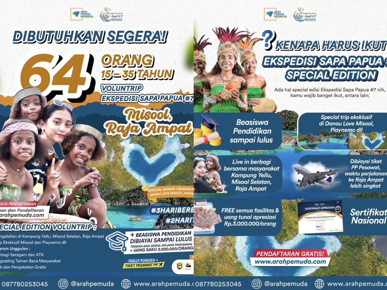 Voluntrip Ekspedisi Sapa Papua#7 : Kesempatan Emas untuk Pemuda Indonesia Jelajahi Raja Ampat 