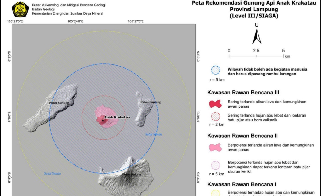 Gunung Anak Krakatau Seharian 9 Kali Meletus, Ini Kondisi Terakhirnya!