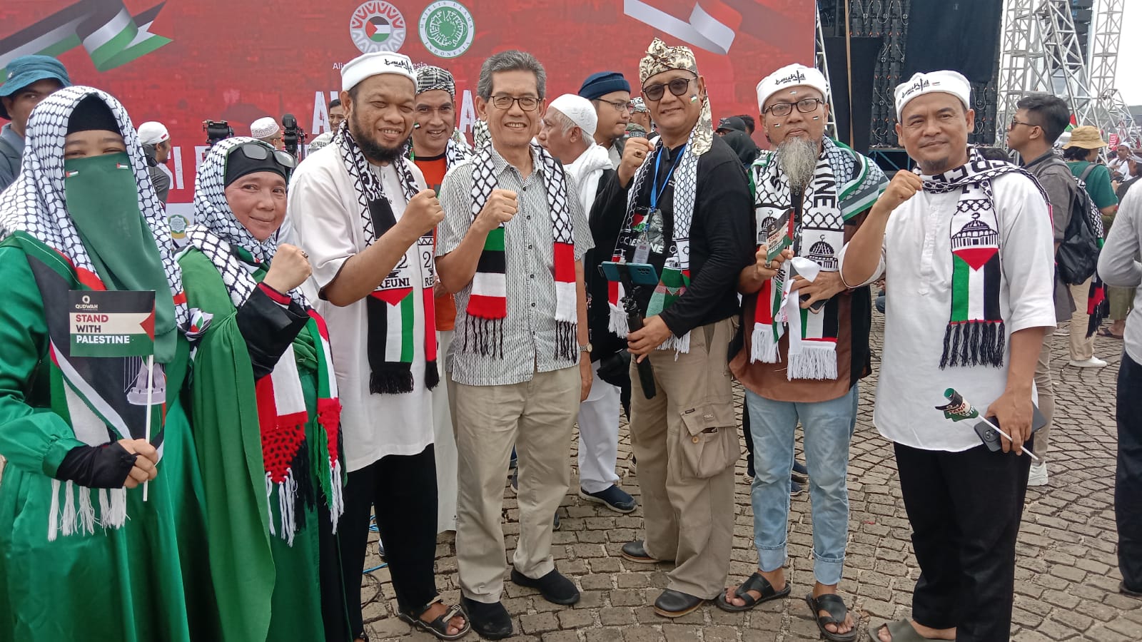 Makin Garang, Peserta Aksi Bela Palestina Asal Lampung Minta Pemerintah Cabut Ijin Usaha Produk Israel