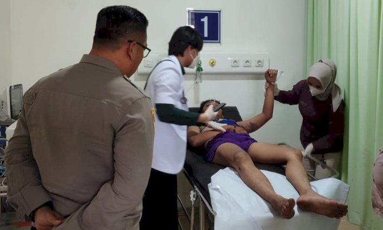 Terduga Pencurian Motor di Natar Diamankan Polisi, Jalani Perawatan di Rumah Sakit