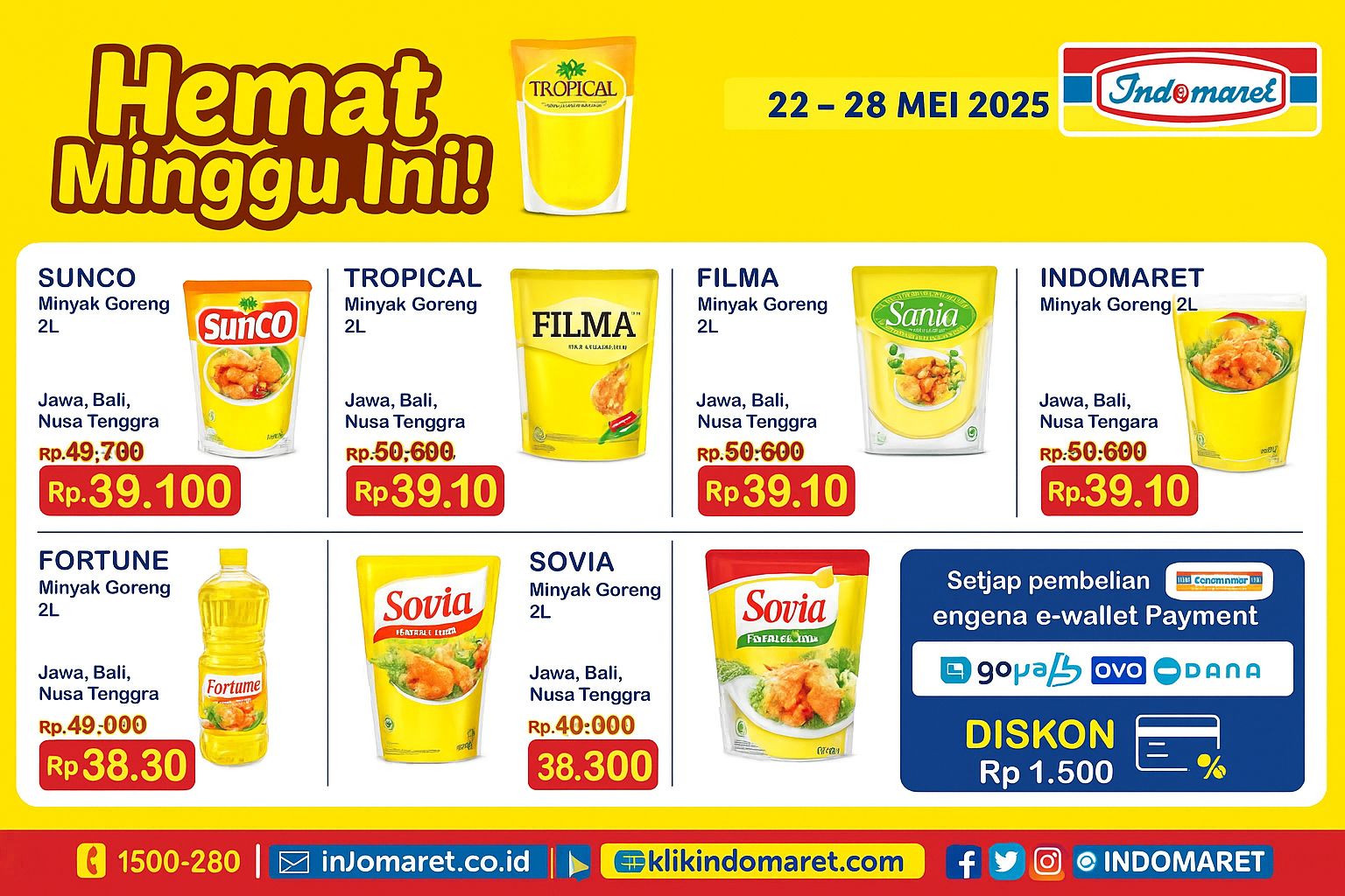 Sssttt...Ada Promo Hemat Minyak Goreng di Indomaret,   Cek Jadualnya Disini! 