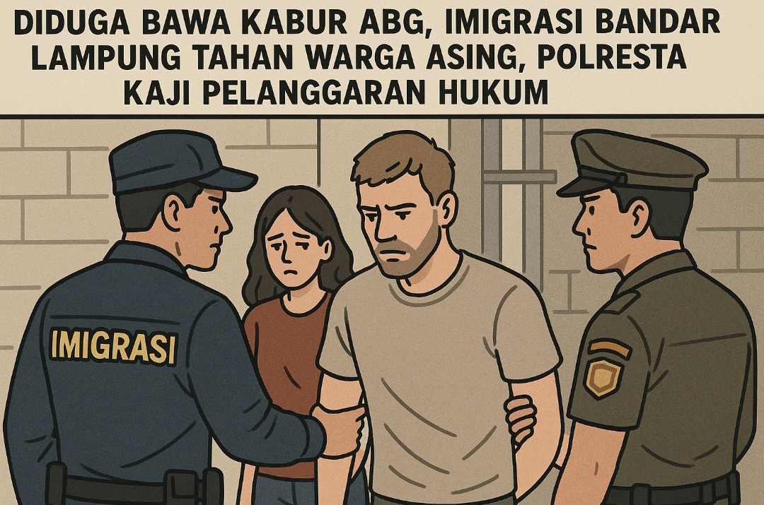 Diduga Bawa Kabur ABG, Imigrasi Bandar Lampung Tahan Warga Asing, Polresta Kaji Pelanggaran Hukum