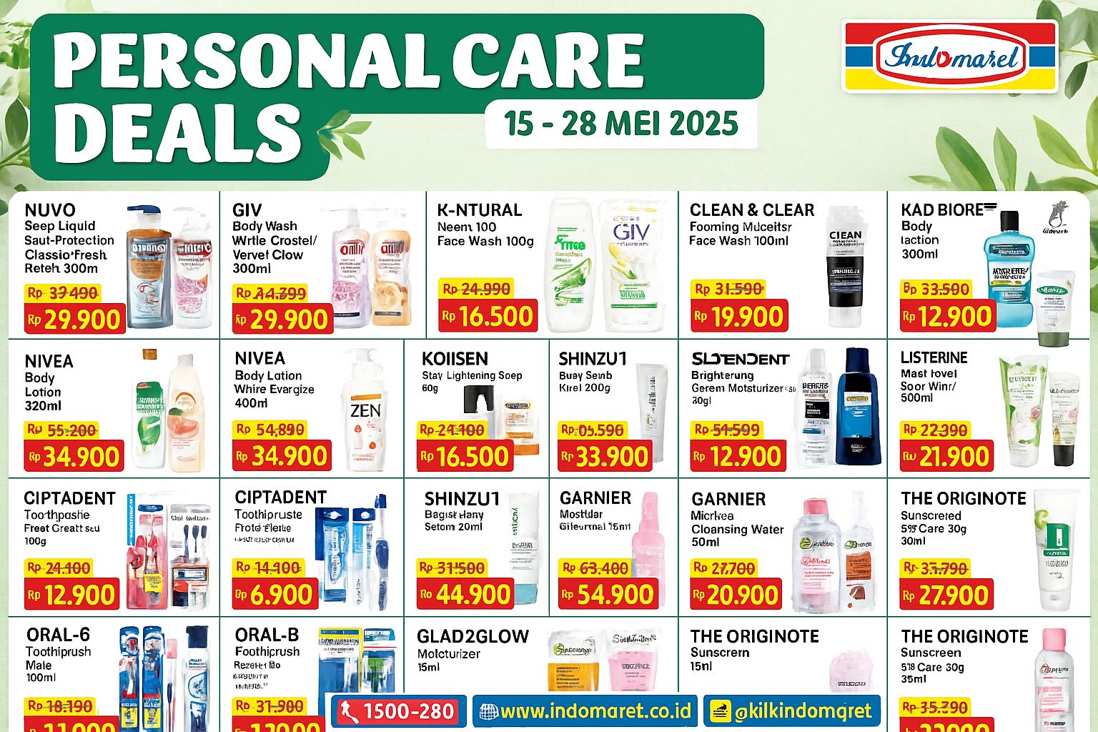 Personal Care Deals Indomaret 15–28 Mei 2025, Diskon Gila-Gilaan untuk Perawatan Diri!
