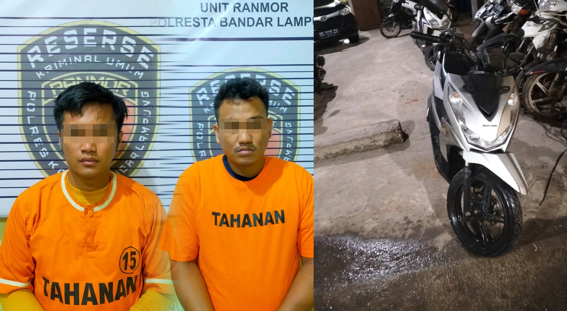 Beraksi di Lima Tempat, Komplotan Spesialis Curanmor Diringkus Polisi, Dari Mana Asalnya ?