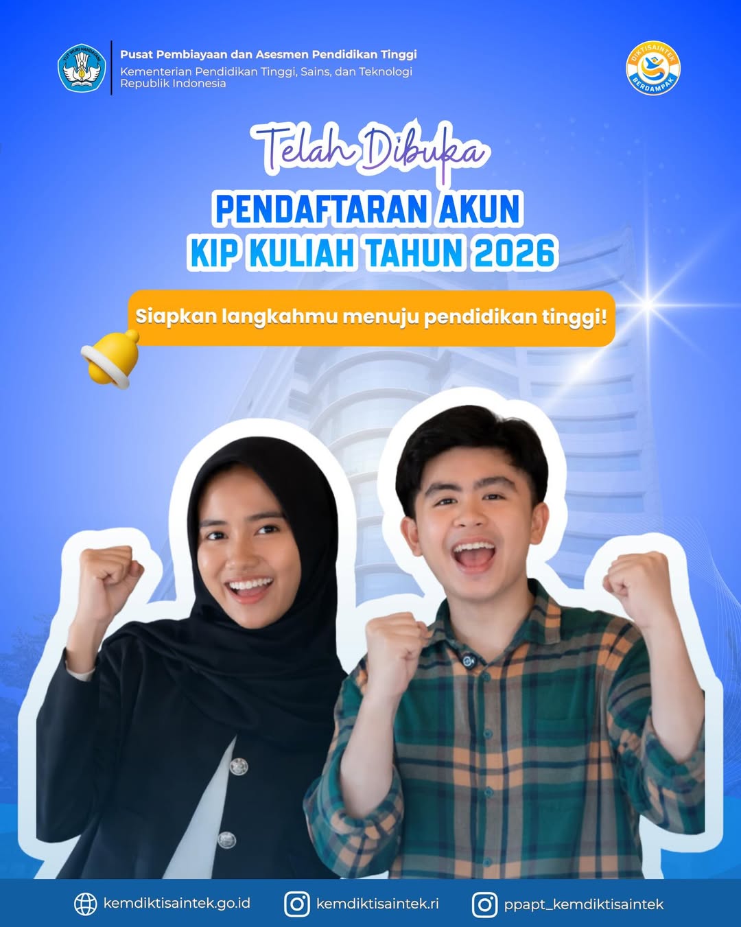 KIP Kuliah 2026 Kembali Dibuka, Peluang Kuliah Gratis yang Selalu Diburu Calon Mahasiswa