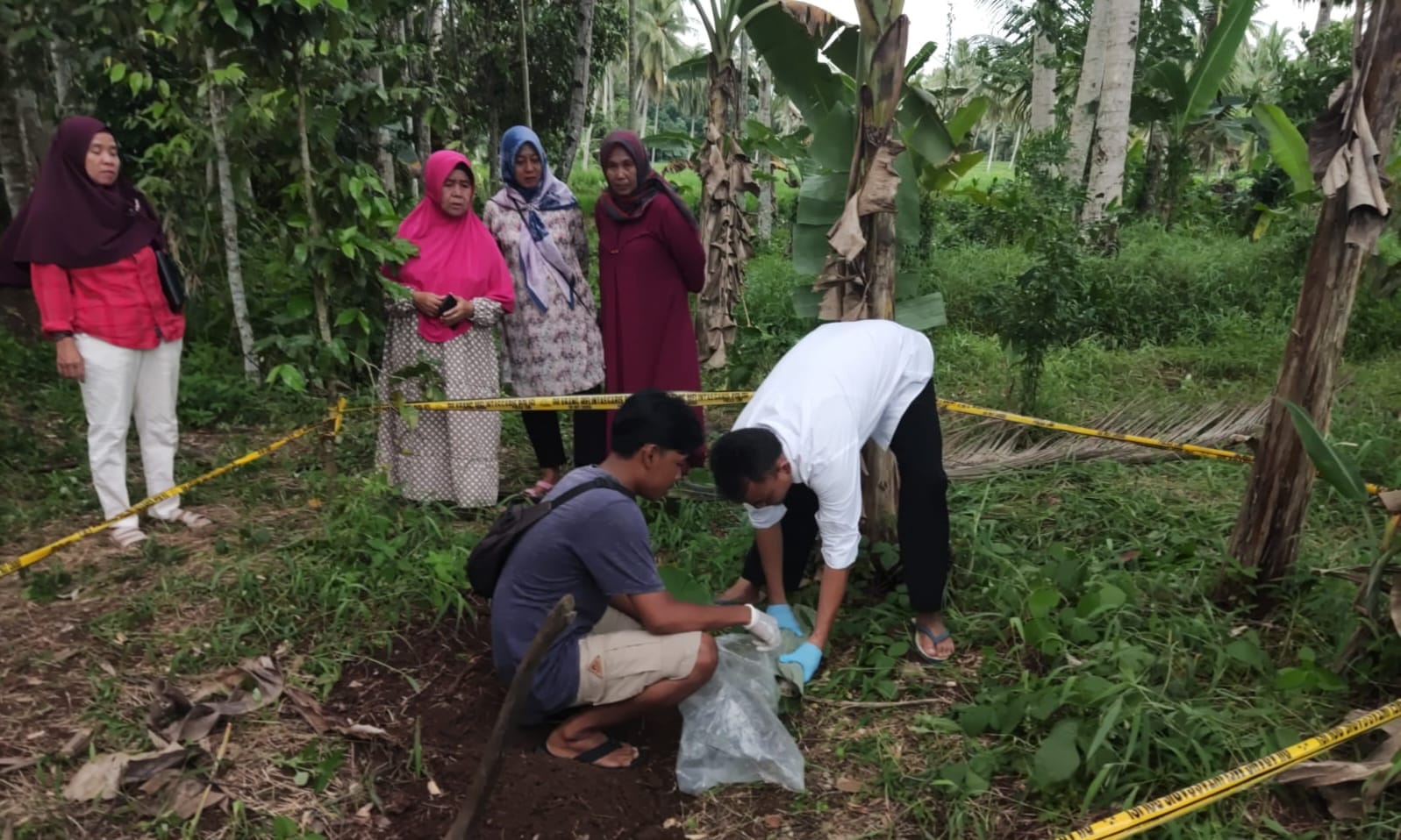 Tega Nian, Bayi Perempuan Diduga Hasil Perzinaan Dikubur Di Kebun Warga Tanggamus Lampung