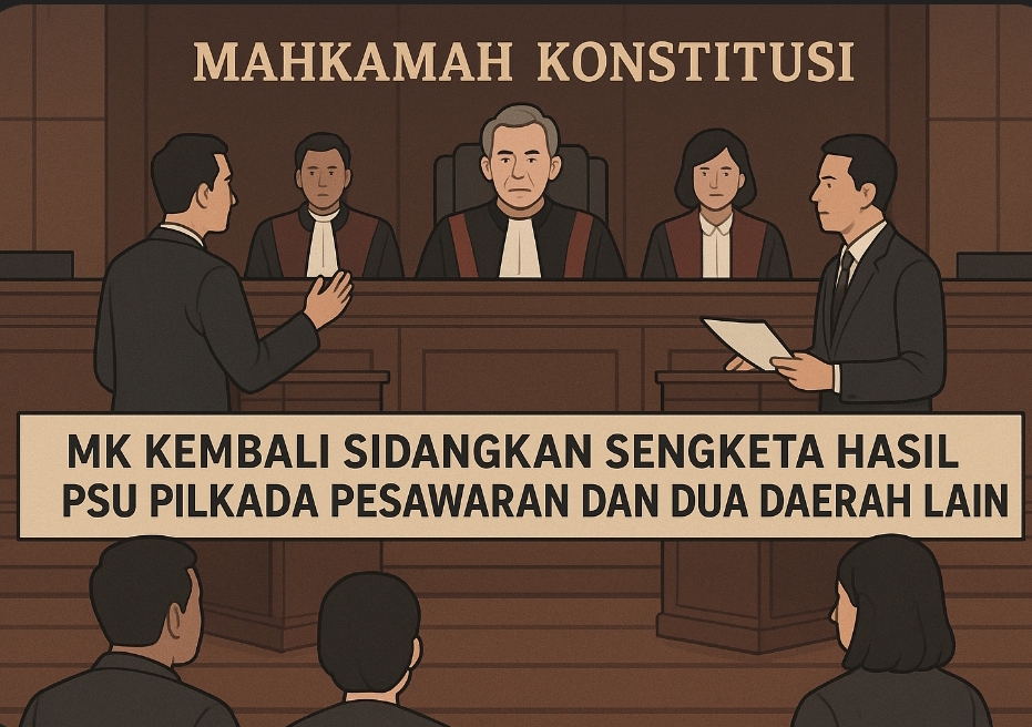 MK Kembali Sidangkan Sengketa Hasil PSU Pilkada Pesawaran dan Dua Daerah Lain