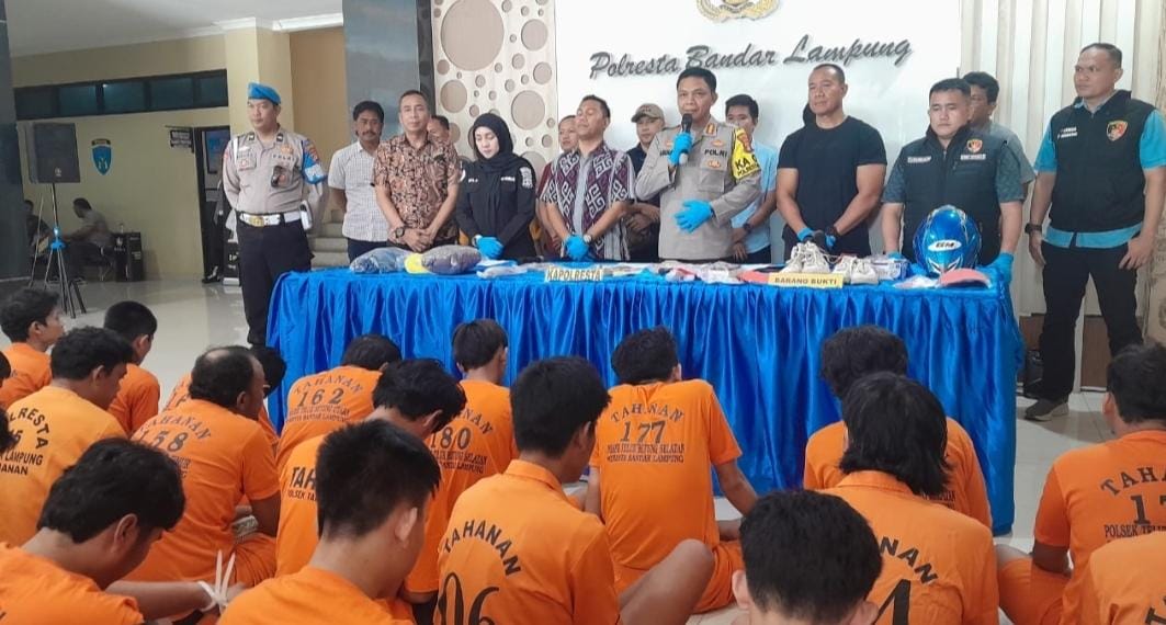 OSK 2024 Polresta Bandar Lampung Mampu Amankan 50 Tersangka
