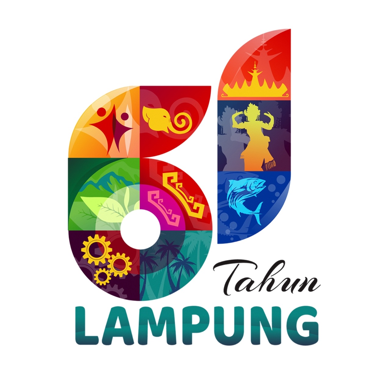 Logo Baru HUT Provinsi Lampung ke-61 Resmi Diperkenalkan dengan Tema 