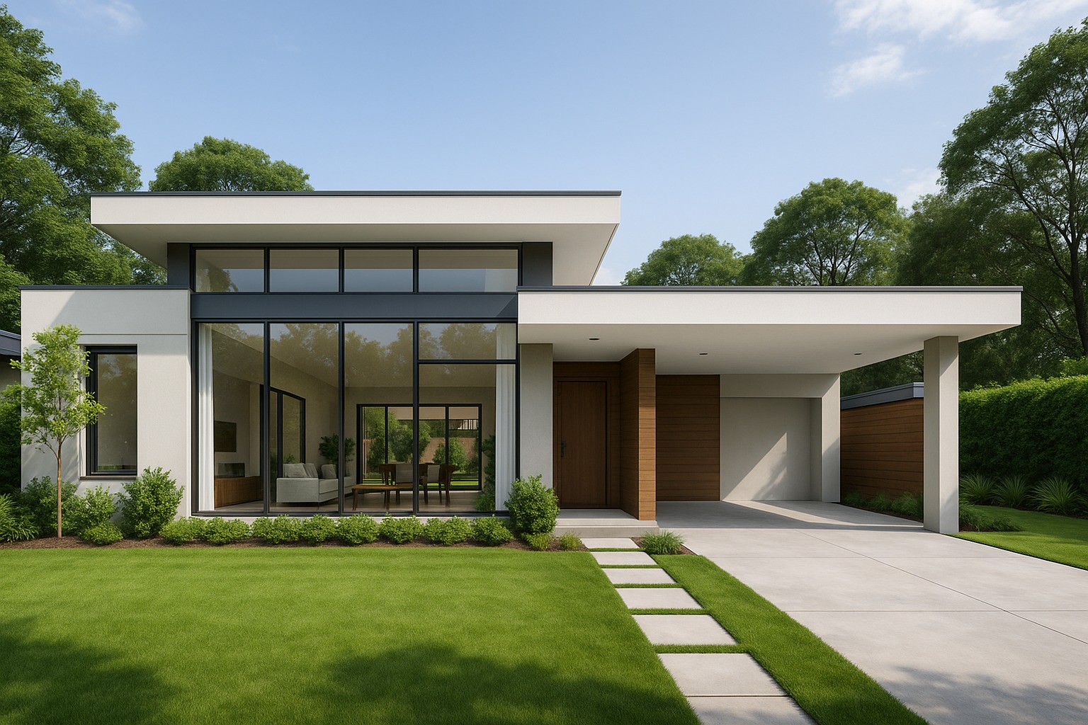 Rumah Asri dengan Desain Modern yang Memikat