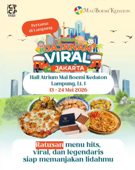 Pecinta Kuliner Merapat! ICIP-ICIP Fest 2026 Bakal Hadir di Lampung 
