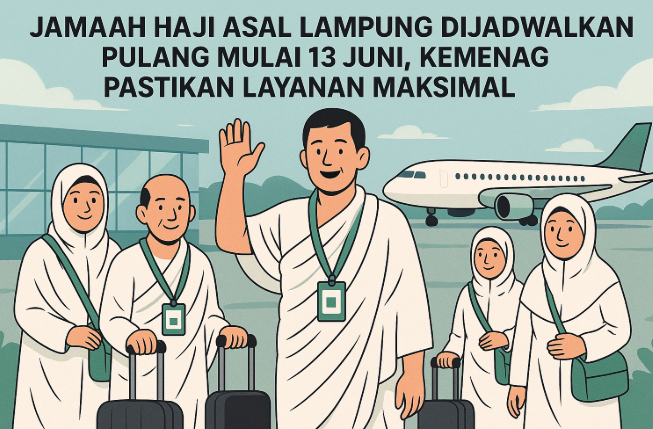 Jamaah Haji Asal Lampung Dijadwalkan Pulang Mulai 13 Juni, Kemenag Pastikan Layanan Maksimal