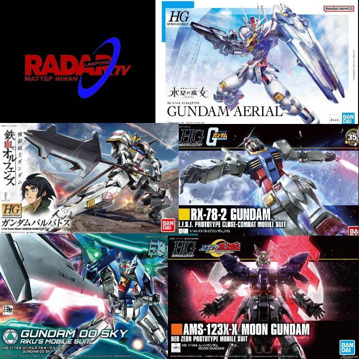 Top 5 Gundam High Grade dengan Desain Mulus dan Keren