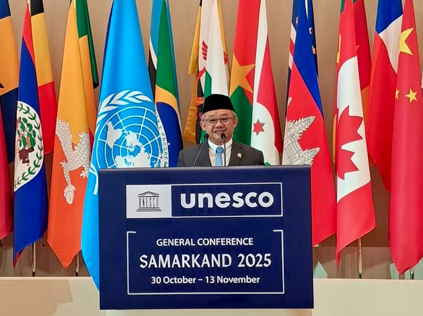 Bahasa Indonesia Resmi Bergema di Sidang UNESCO, Abdul Mu’ti Ukir Sejarah Lewat Pantun di Samarkand