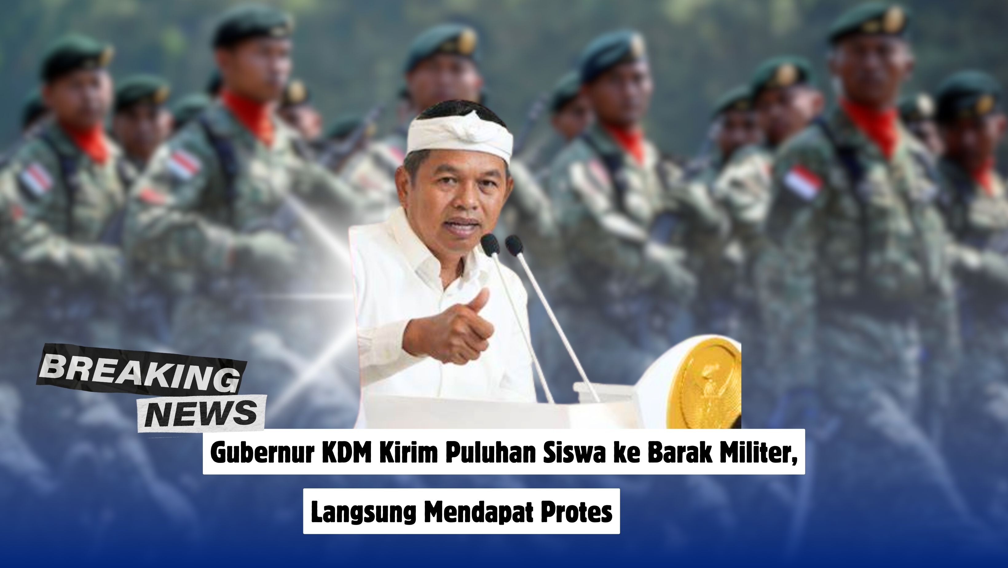 Gubernur KDM Kirim Puluhan Siswa ke Barak Militer, Langsung Mendapat Protes