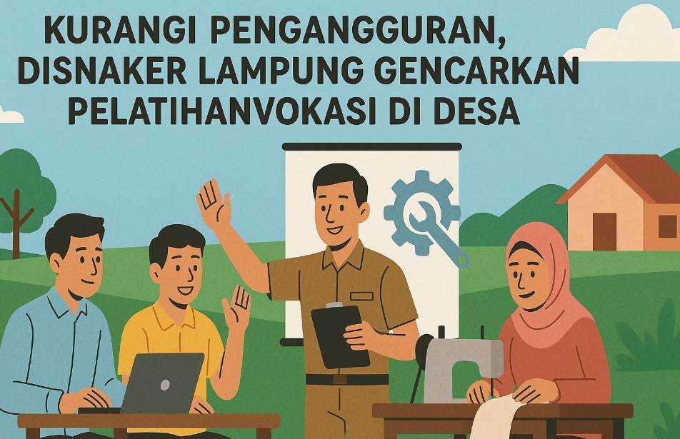Kurangi Pengangguran, Disnaker Lampung Gencarkan Pelatihan Vokasi di Desa
